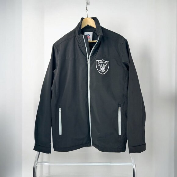 NFL Raiders Soft Shell Jacket Unisex Size Large | Football Enthusiast - Picture 1 of 8